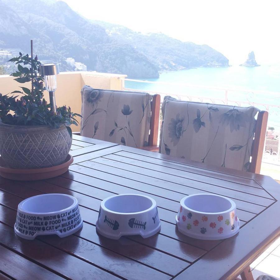 Natalia Apartment B With Panoramic Sea Views Of Agios Gordios Bay Exteriér fotografie