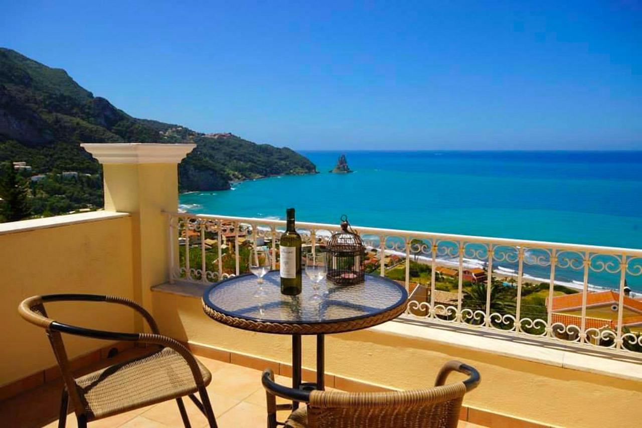 Natalia Apartment B With Panoramic Sea Views Of Agios Gordios Bay Exteriér fotografie